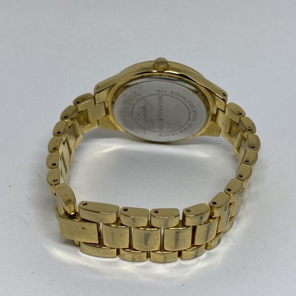 Michael Kors MK8853 Women's Stainless Steel Analog White Dial Quartz Watch WO729 - Picture 10 of 12